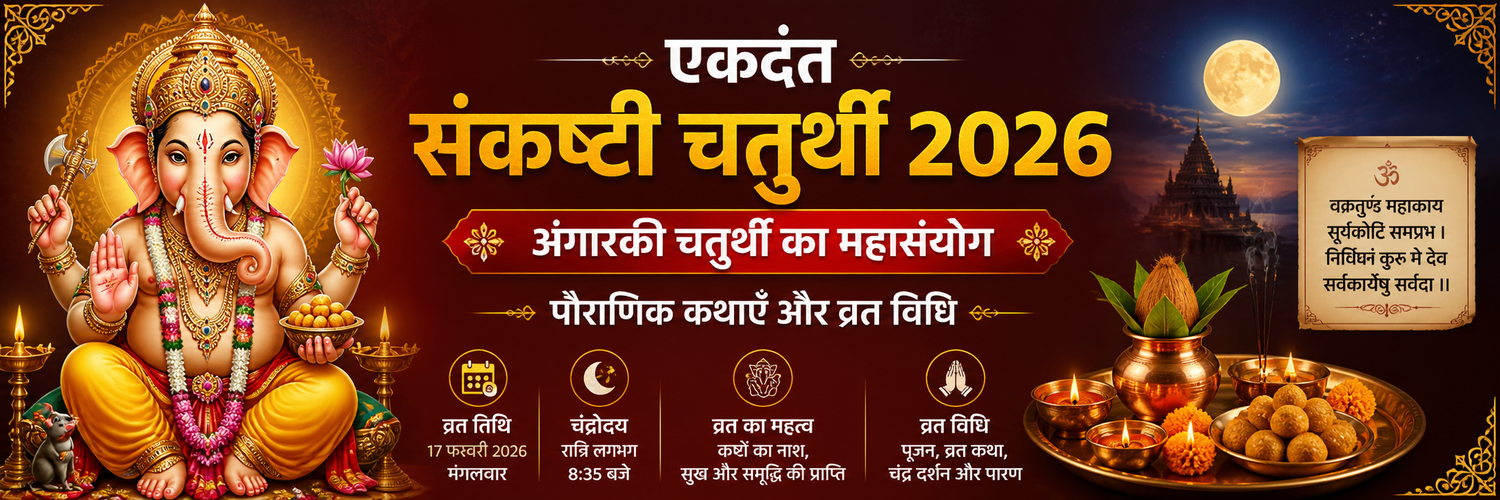 एकदंत संकष्टी चतुर्थी 2026: अंगारकी चतुर्थी का महासंयोग, पौराणिक कथाएँ और व्रत विधि