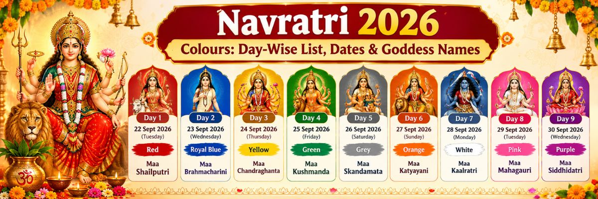 navratri 2026 dates and colours