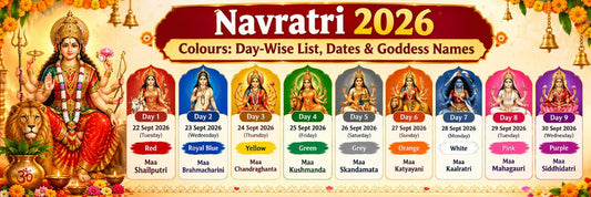 navratri 2026 dates and colours